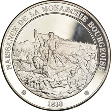Francia, medaglia, Charles X, Naissance de la Monarchie Bourgeoise, FDC, Argento