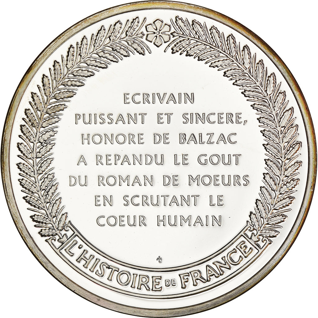 France, Médaille, Balzac romancier fécond de la comédie humaine 1799 - 1850