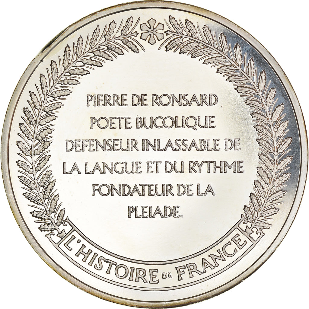 Francja, Medal, Piąta Republika Francuska, Ronsard, poète et écrivain de la