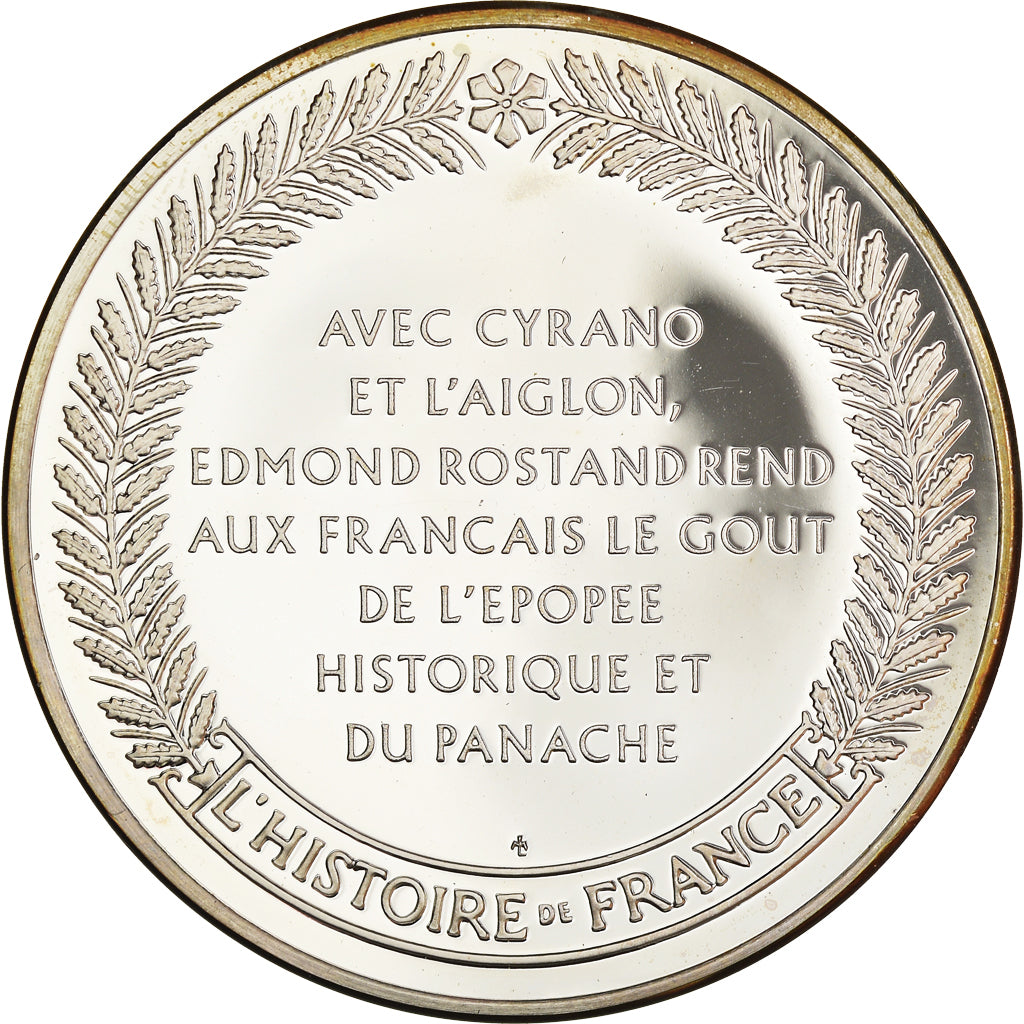 France, Medal, French Fifth Republic, Rostand auteur de cyrano de bergerac 1868