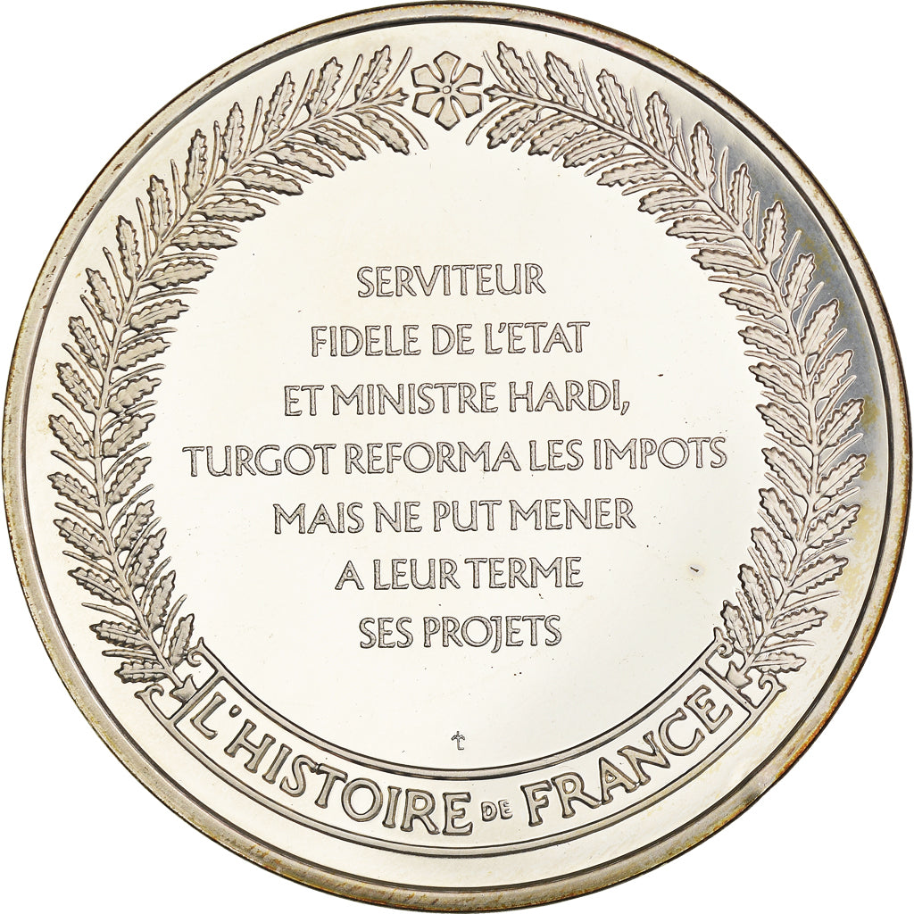 France, Médaille, French Fifth Republic, Turgot réformateur de la Monarchie