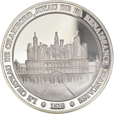 France, Medal, Château de Chambord, Renaissance, History, MS(65-70), Silver