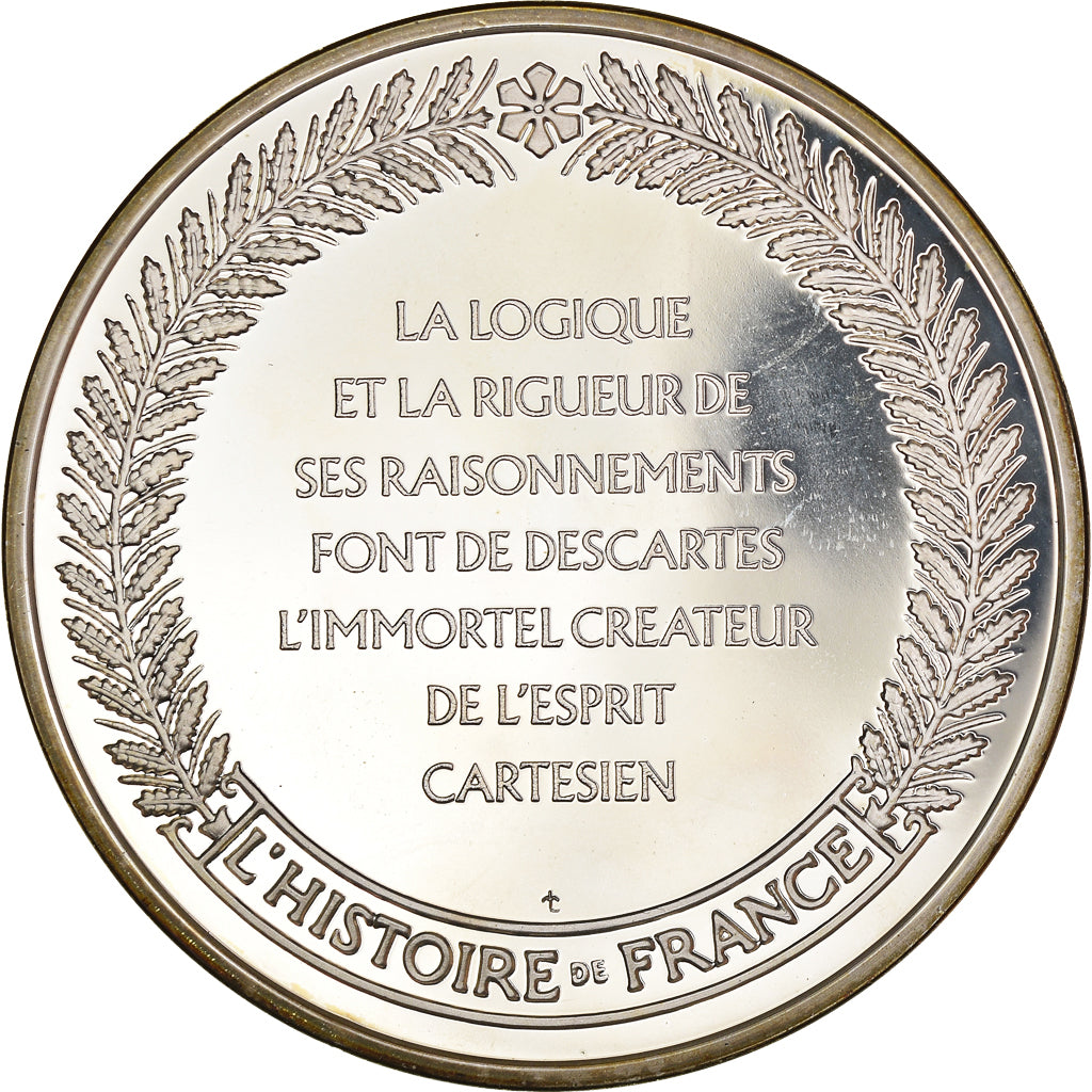 France, Medal, French Fifth Republic, Descartes, grand philosophe de l'époque