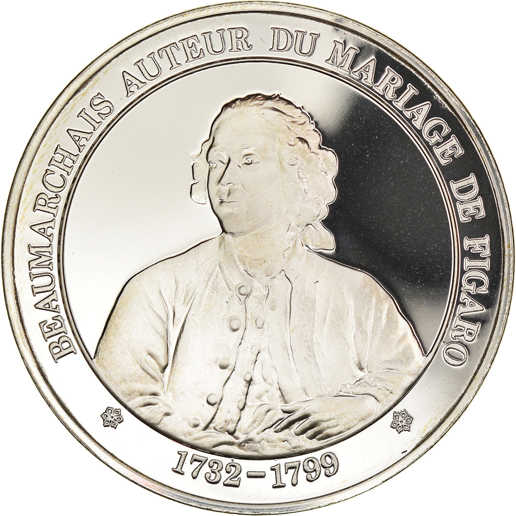 France, Medal, French Fifth Republic, Beaumarchais auteur du mariage de figaro
