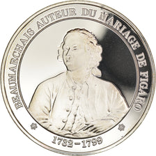 France, Medal, French Fifth Republic, Beaumarchais auteur du mariage de figaro