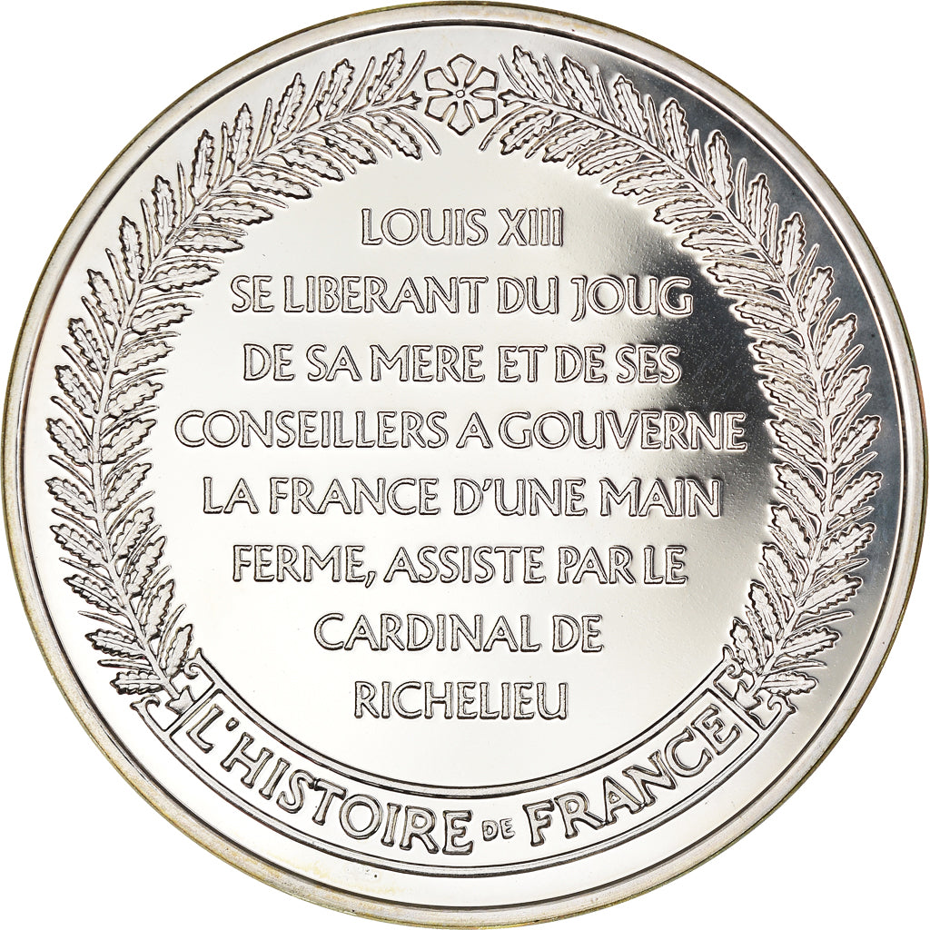 France, Medal, French Fifth Republic, Louis XIII monarque sage et pacifique 1610
