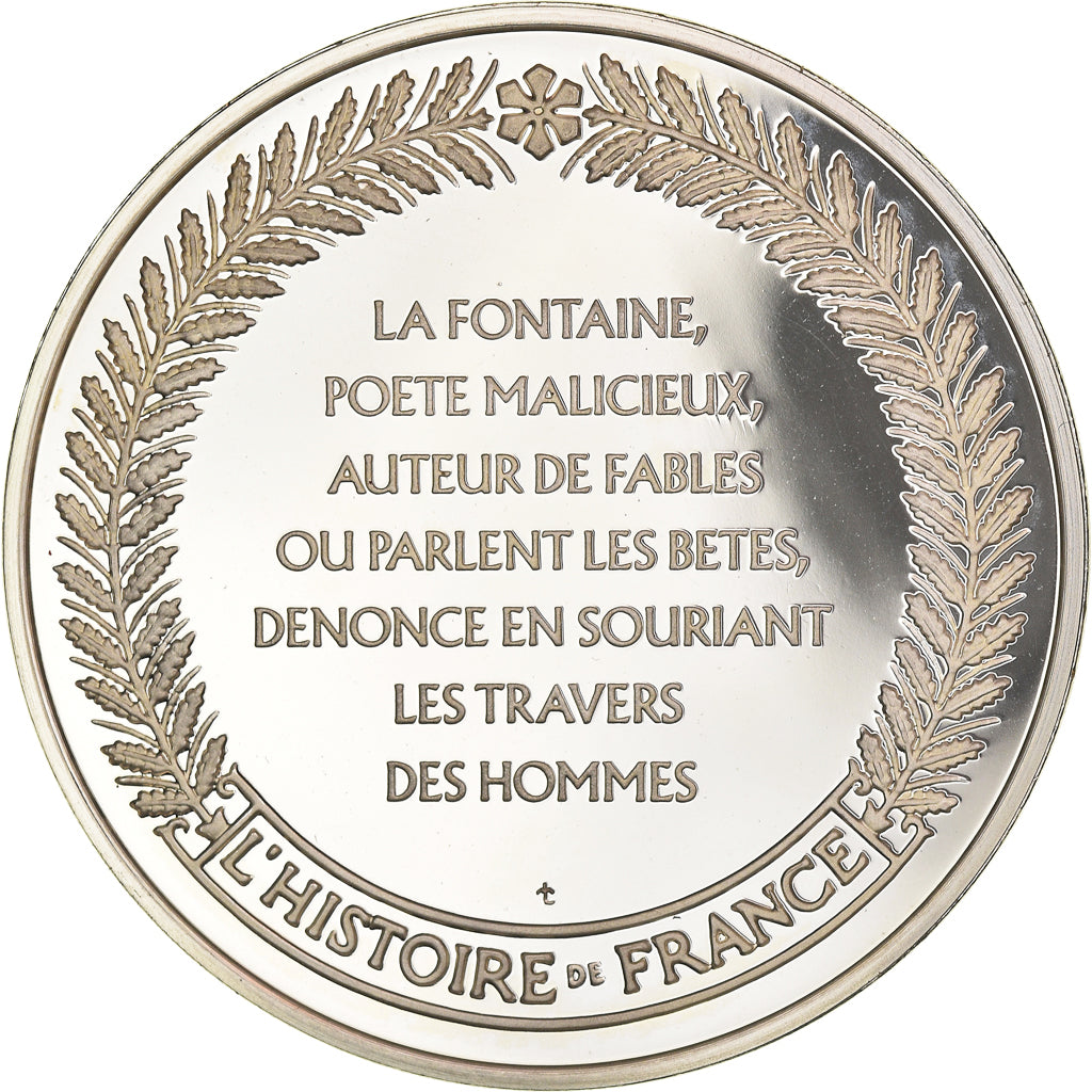 France, Medal, French Fifth Republic, Jean De La Fontaine fabuliste très