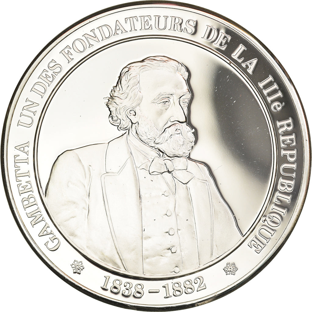 Frankreich, Medaille, French Fifth Republic, Gambetta un des fondateurs de la
