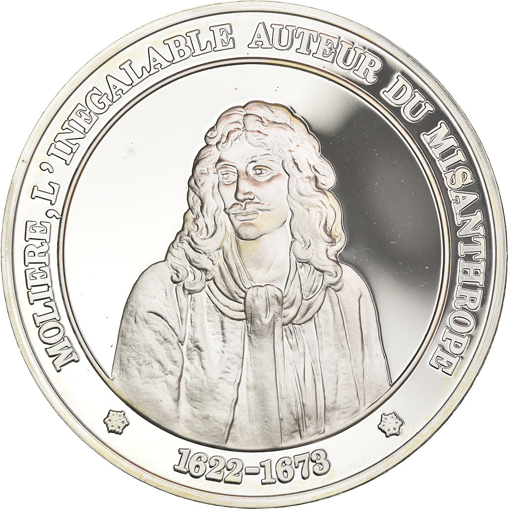 Francia, medaglia, French Fifth Republic, Molière, History, XXth Century, FDC