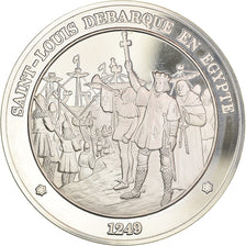 Francia, medalla, French Fifth Republic, Saint-Louis débarque en Egypte 1249