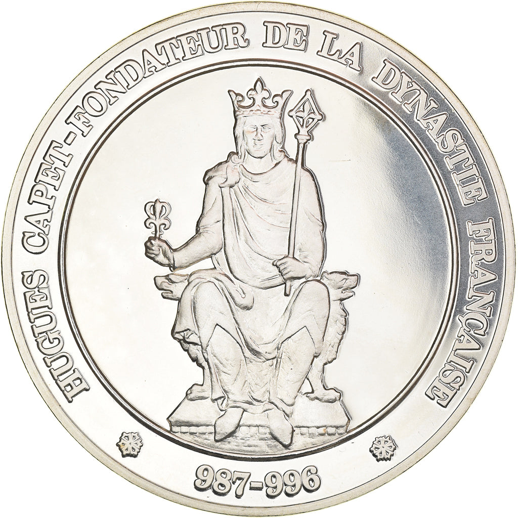 France, Médaille, Hugues Capet, Fondateur de la Dynastie Française, FDC
