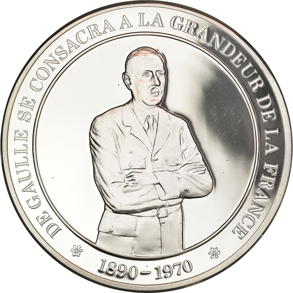 Francia, medalla, De Gaulle se consacre à la grandeur de la France 1890 - 1970