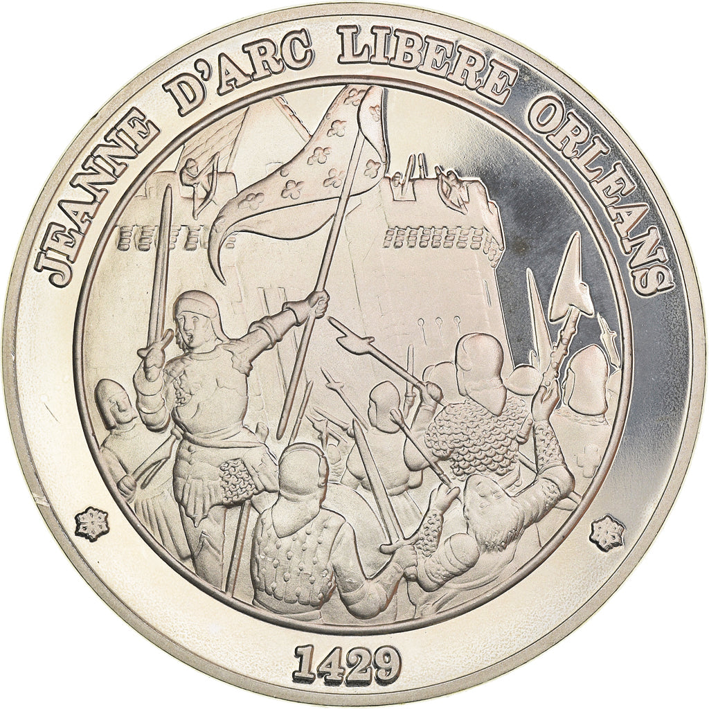 France, Médaille, Jeanne d'Arc Libère Orléans 1429, History, FDC, Argent
