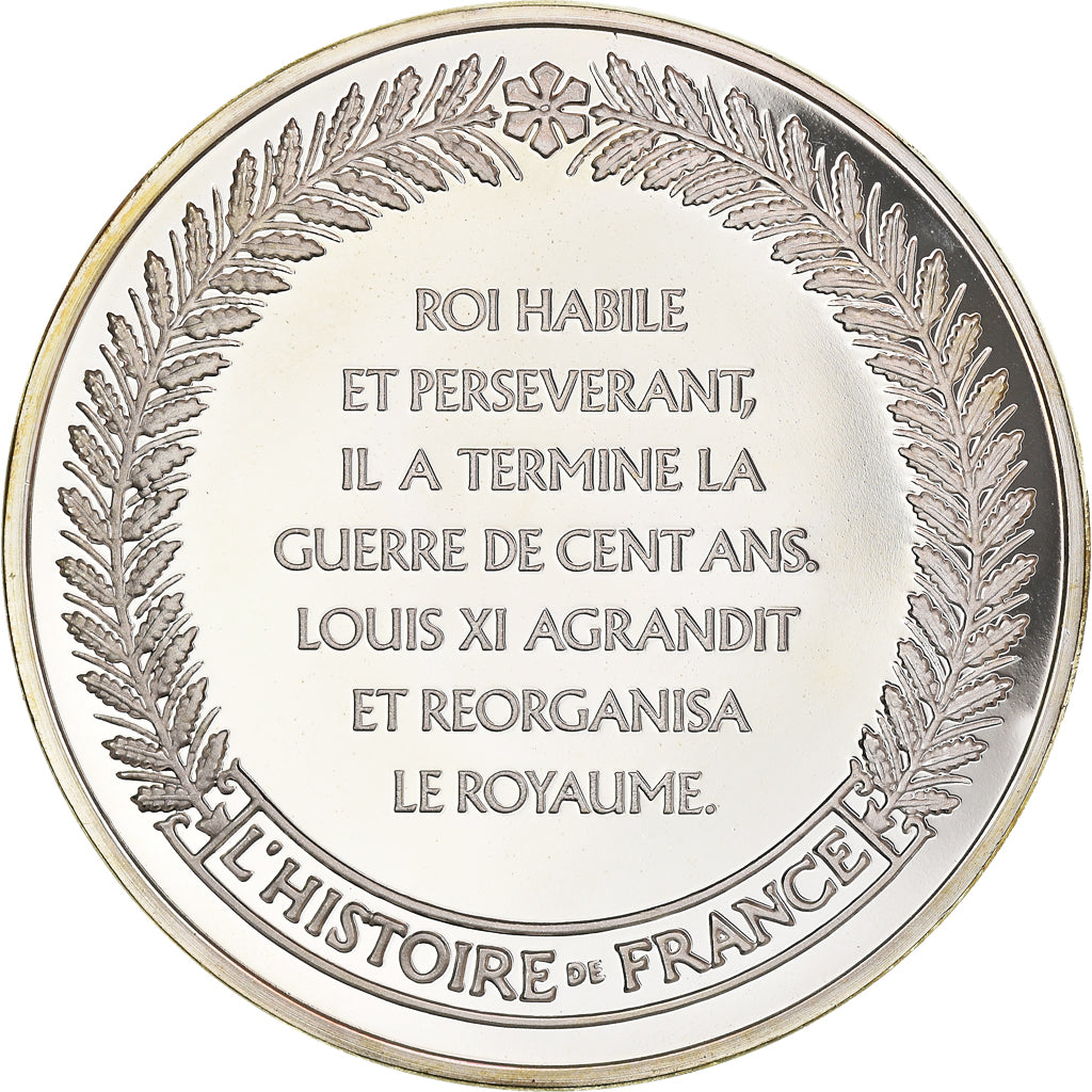 France, Medal, French Fifth Republic, Louis XI, rénovateur du royaume 1461 -