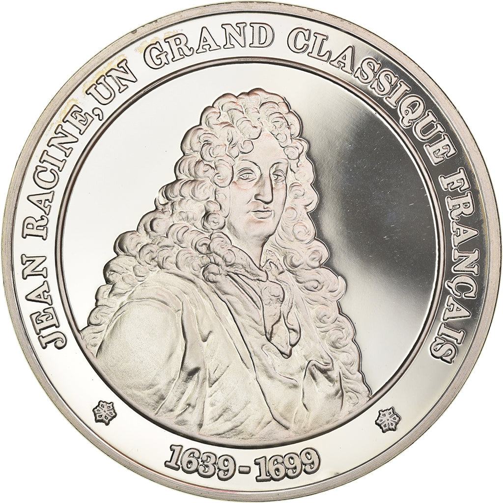 France, Medal, French Fifth Republic, Jean Racine grand classique Français 1639