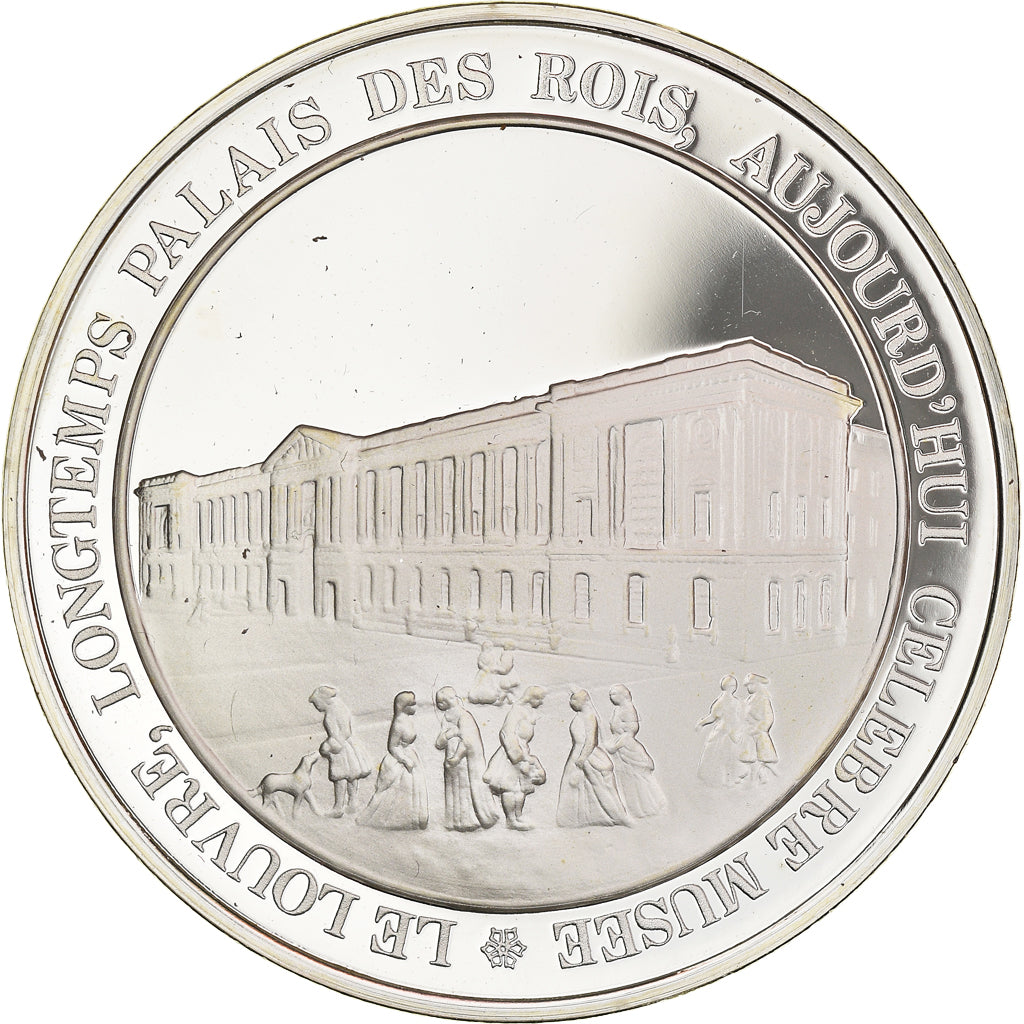 France, Medal, French Fifth Republic, Le Louvre, longtemps palais des rois