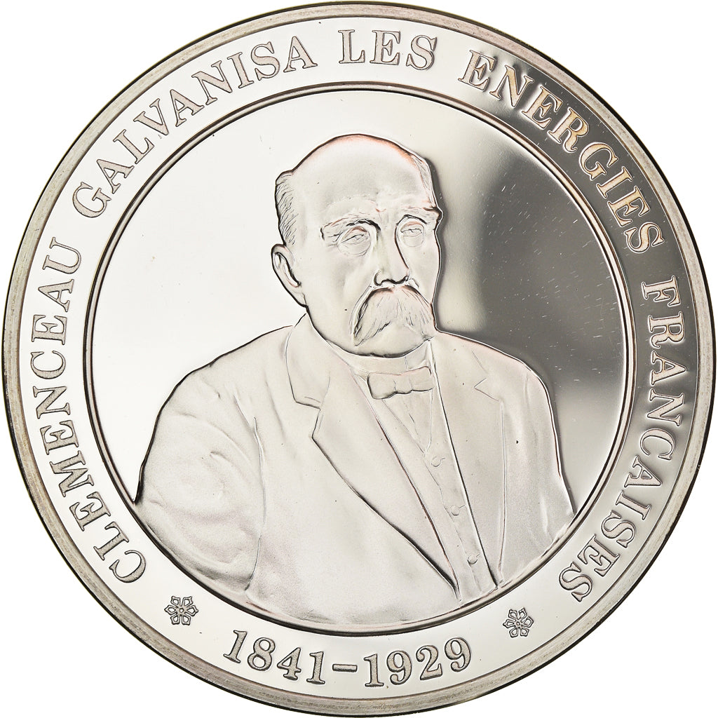 Frankreich, Medaille, French Fifth Republic, Clemenceau galvanisa les énergies