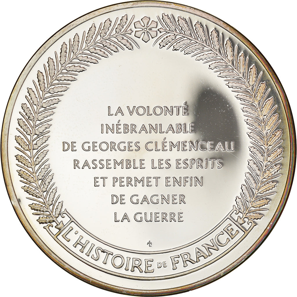 Frankreich, Medaille, French Fifth Republic, Clemenceau galvanisa les énergies