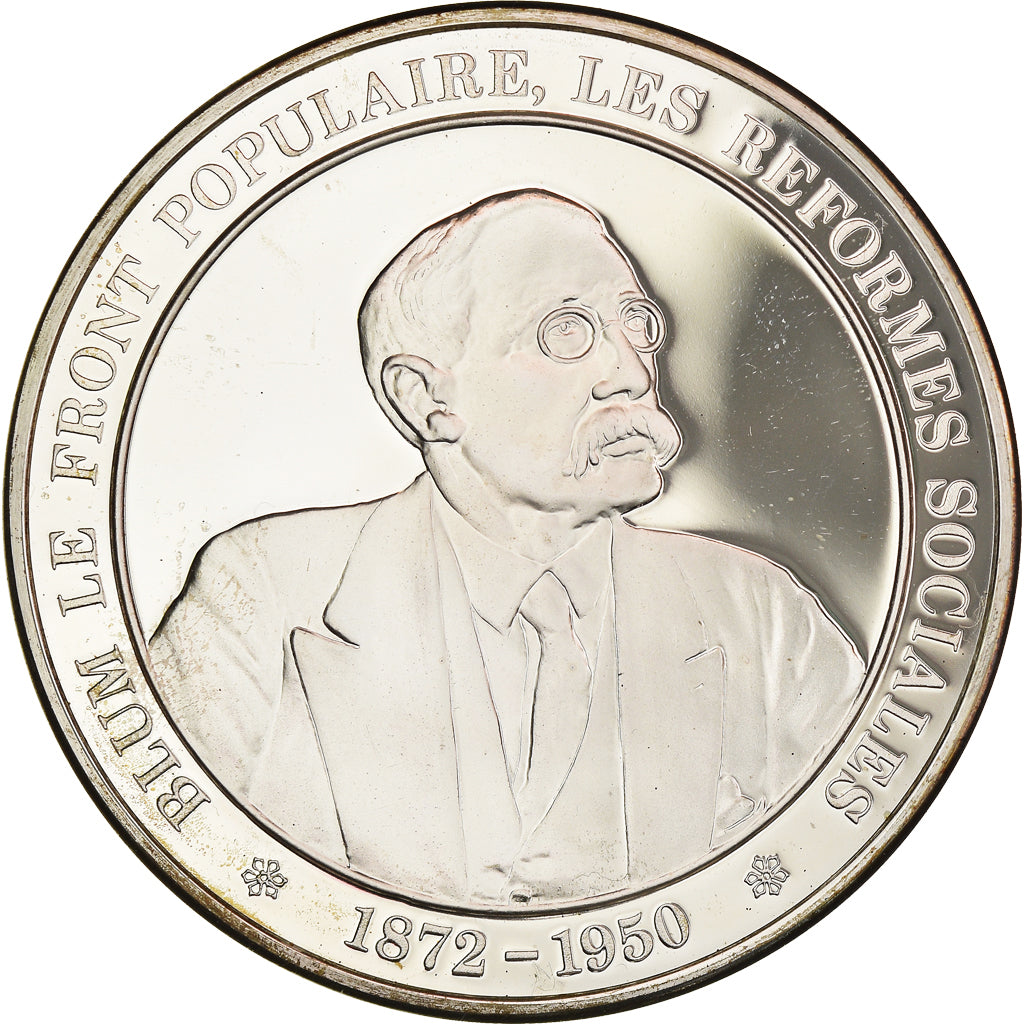 Francia, medaglia, French Fifth Republic, Blum le front populaire, les réformes