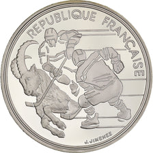 Monnaie, France, Hockey, 100 Francs, 1991, BE, FDC, Argent, Gadoury:C16, KM:993