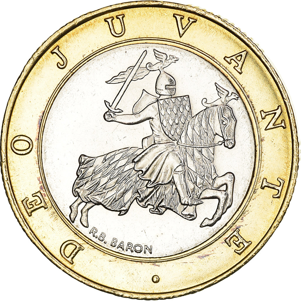 Coin, Monaco, Rainier III, 10 Francs, 1996, MS(63), Bi-Metallic, KM:163