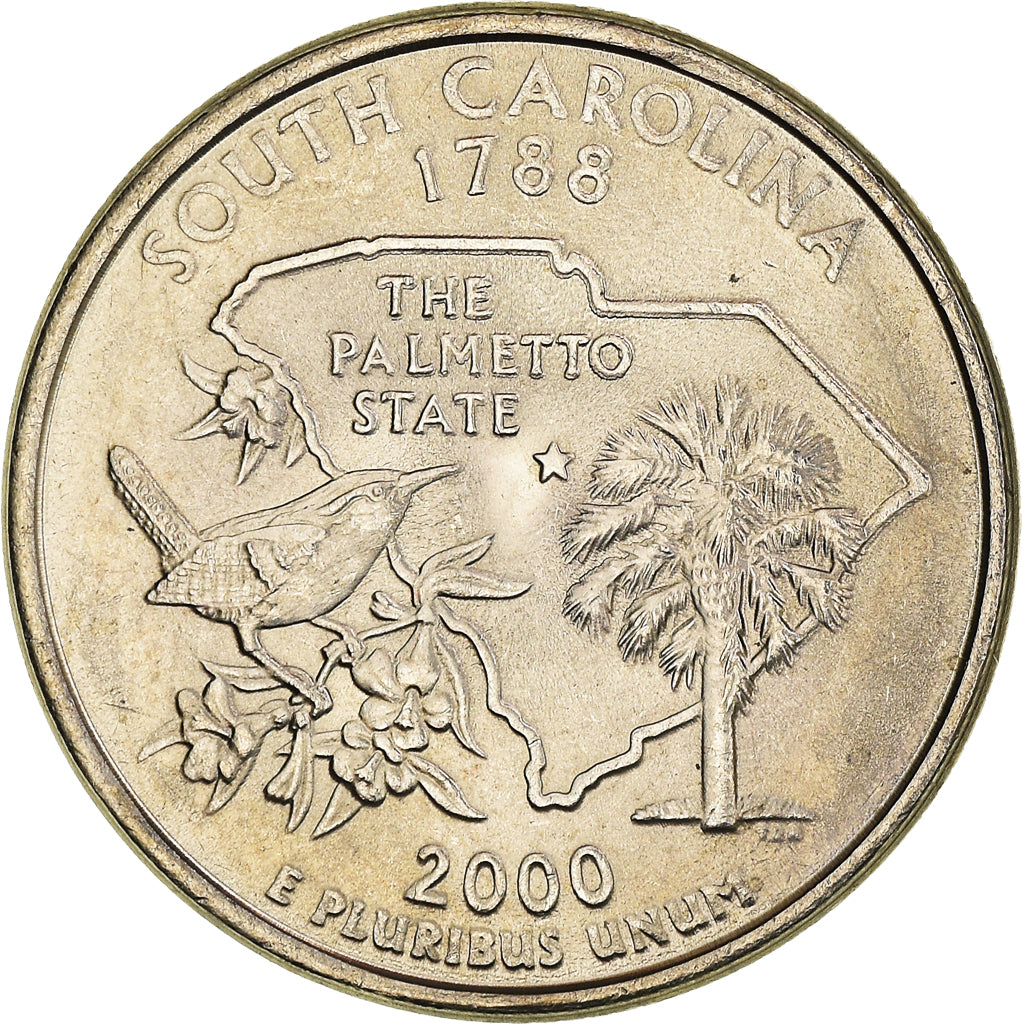 Coin, United States, South Carolina 1788, Quarter, 2000, U.S. Mint