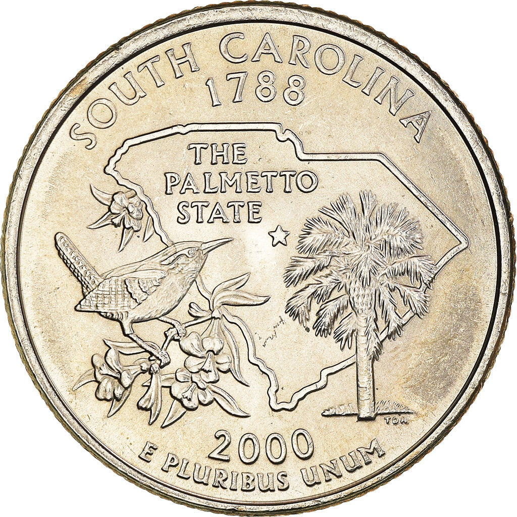Monnaie, États-Unis, South Carolina 1788, Quarter, 2000, U.S. Mint