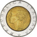 Coin, Italy, 500 Lire, 1989, Rome, EF(40-45), Bi-Metallic, KM:111