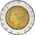 Moneda, Italia, 500 Lire, 1989, Rome, MBC, Bimetálico, KM:111