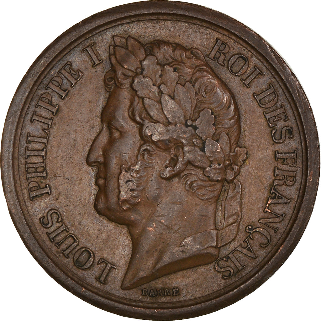 Francia, medalla, Louis Philippe Ier, l'Armée au Duc d'Orléans, 1842, Barre