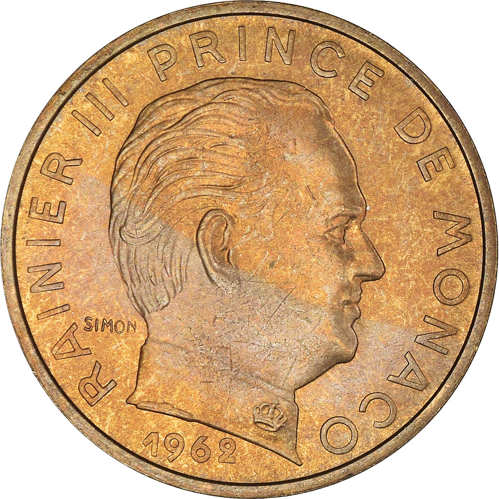 Monnaie, Monaco, Rainier III, 20 Centimes, 1962, TB+, Bronze-Aluminium, KM:143