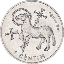 Coin, Andorra, Centim, 2002, Agnus Dei, MS(64), Aluminum, KM:178