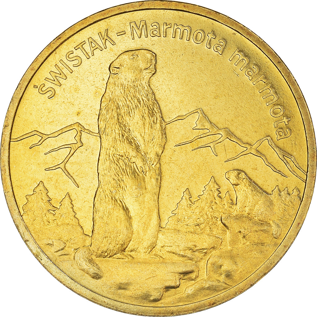 Coin, Poland, 2 Zlote, 2006, Warsaw, MS(63), Brass, KM:534