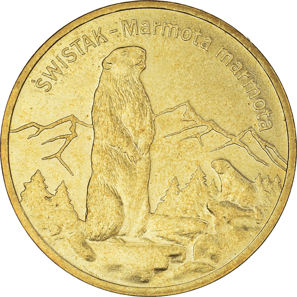 Coin, Poland, 2 Zlote, 2006, Warsaw, MS(63), Brass, KM:534