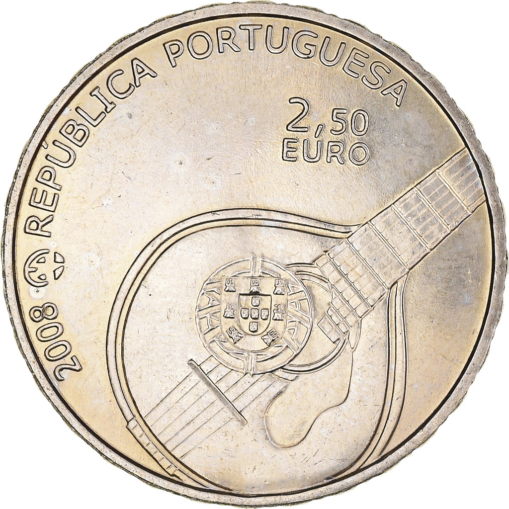 Monnaie, Portugal, 2.5 EURO, 2008, Fado, SPL+, Cupro-nickel