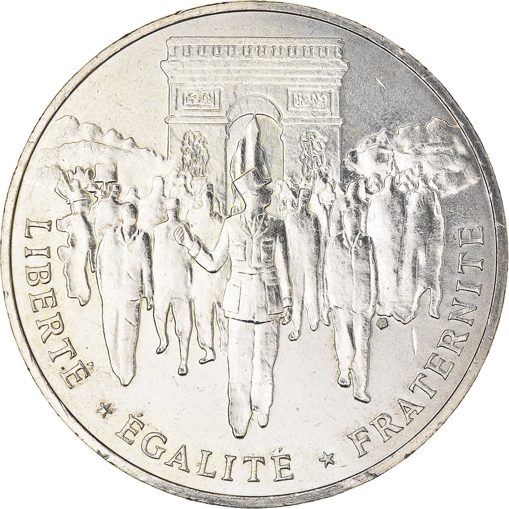 Coin, France, Libération de Paris, 100 Francs, 1994, AU(55-58), Silver