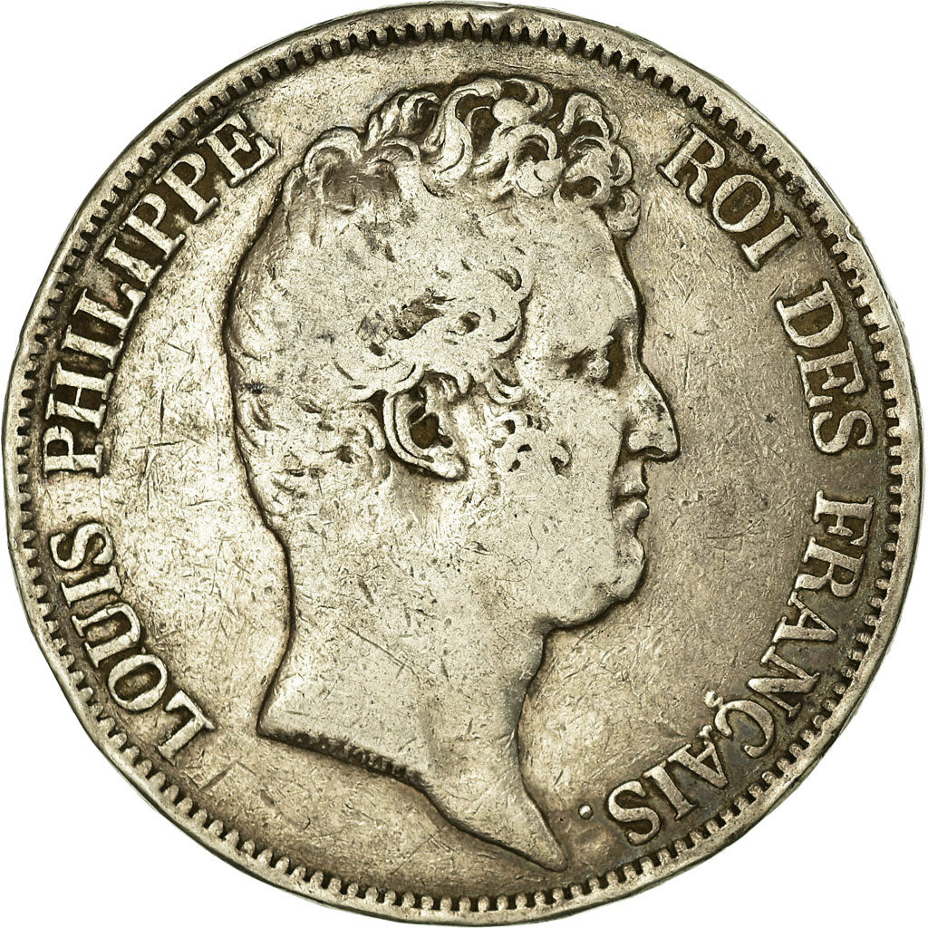 Coin, France, Louis-Philippe, 5 Francs, 1830, Paris, VF(30-35), Silver