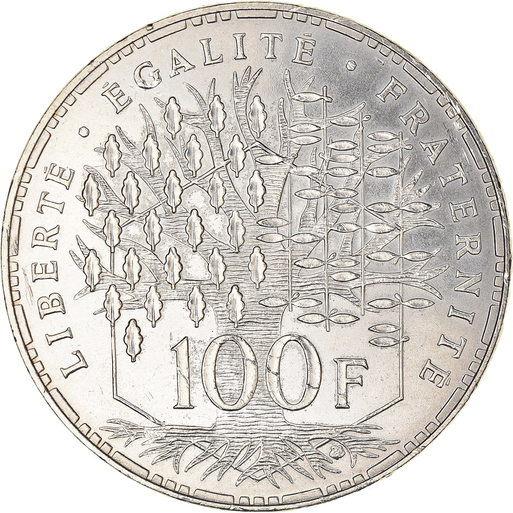 Coin, France, Panthéon, 100 Francs, 1983, Paris, AU(55-58), Silver, KM:951.1