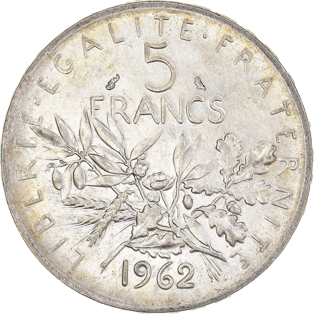 Coin, France, Semeuse, 5 Francs, 1962, Paris, MS(63), Silver, KM:926
