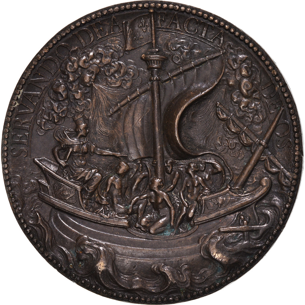 France, Médaille, Régence de Marie de Médicis, 1615, G.Dupré, Refrappe