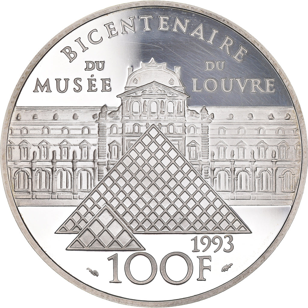 Coin, France, Monnaie de Paris, 100 Francs, 1993, Paris, Proof, MS(63), Silver