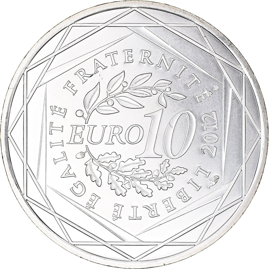 France, 10 Euro, Lorraine, 2012, MS(65-70), Silver