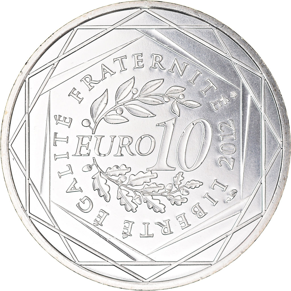 Frankreich, 10 Euro, 2012, Paris, Ile De France, STGL, Silber, Gadoury:EU514