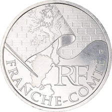 France, 10 Euro, Franche-Comté, 2010, Paris, MS(65-70), Silver, KM:1653