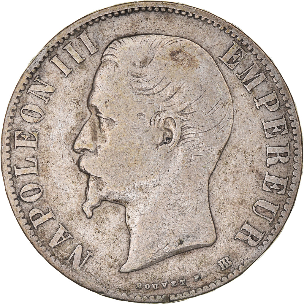 Coin, France, Napoleon III, Napoléon III, 5 Francs, 1856, Strasbourg