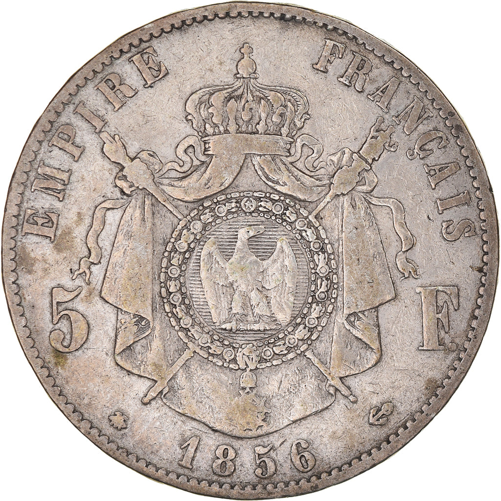 Coin, France, Napoleon III, Napoléon III, 5 Francs, 1856, Strasbourg