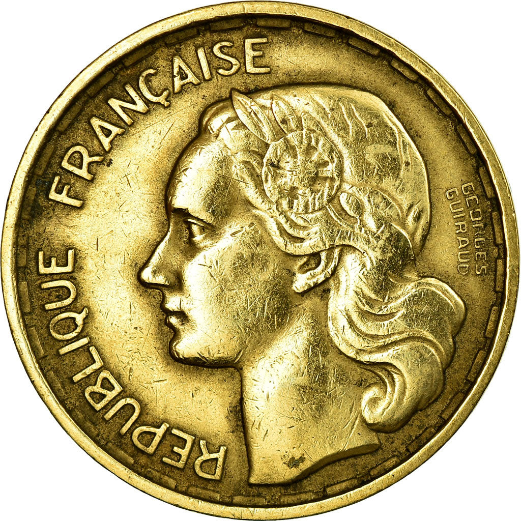 Coin, France, Guiraud, 20 Francs, 1950, EF(40-45), Aluminum-Bronze, Gadoury:864