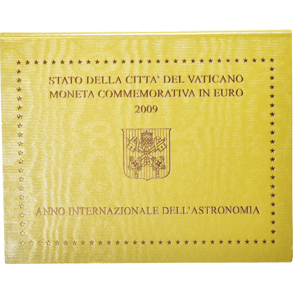 Vaticano, 2 Euro, 2009, Année internationale de l'Astronomie, FDC, Sin