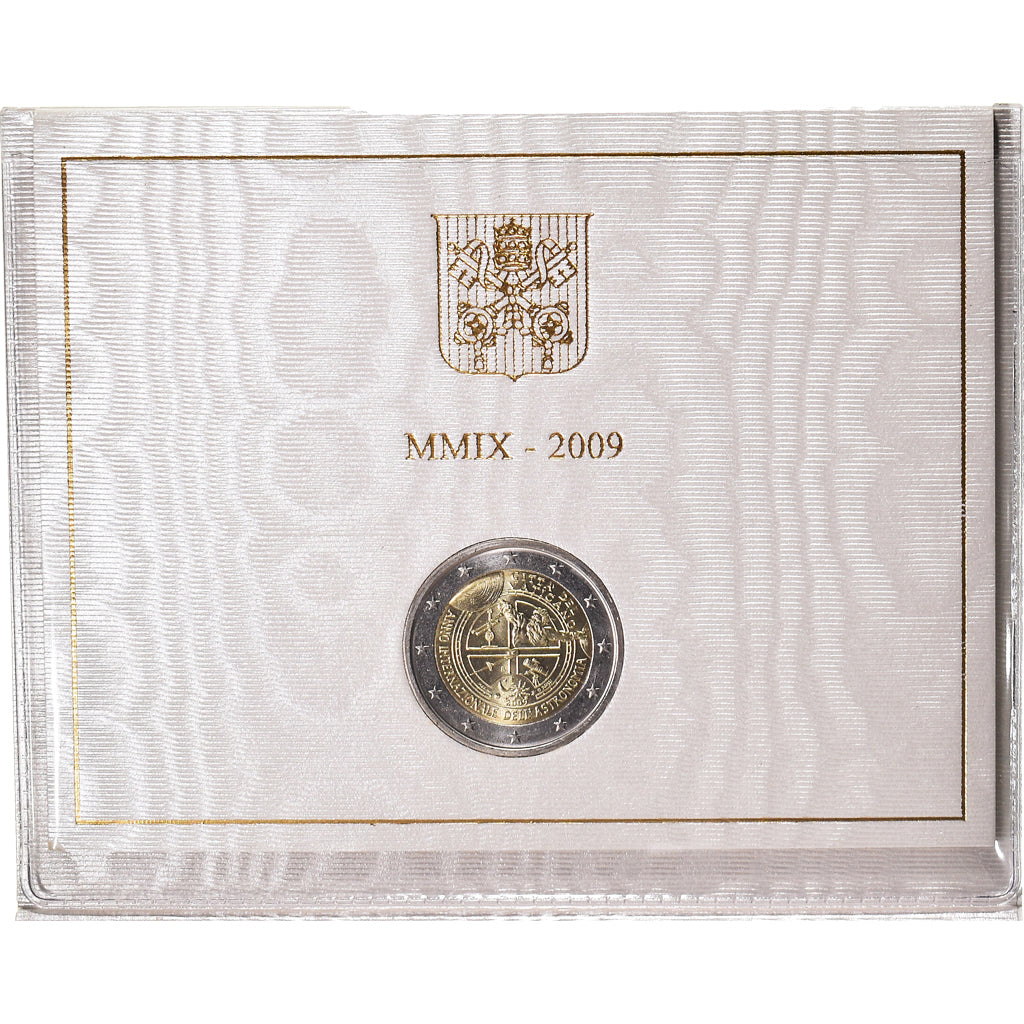 Vatican, 2 Euro, 2009, Année internationale de l'Astronomie, FDC