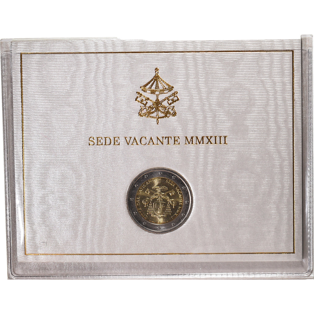 CIDADE DO VATICANO, Sede Vacante, 2 Euro, 2013, Bimetálico, MS(65-70)